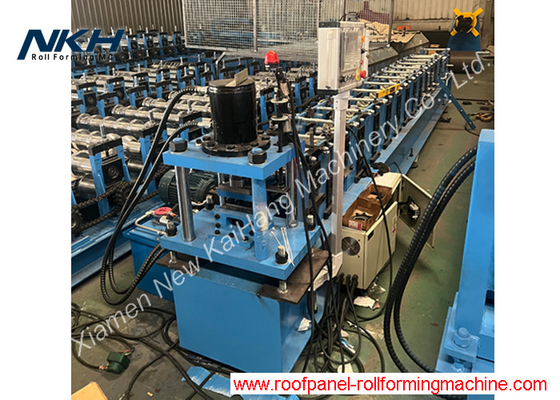 CE Metal Stud Truss Channel Roll Forming Machine For L Angle Light Green House 4mm thickness material