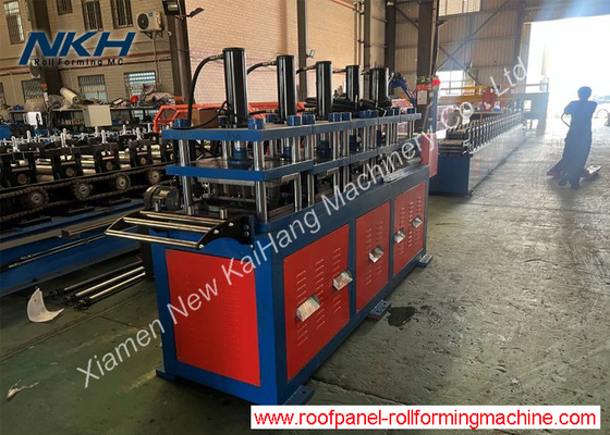 Steel Door Frame Roll Forming Machine with On-line Multi Punching Metal door making