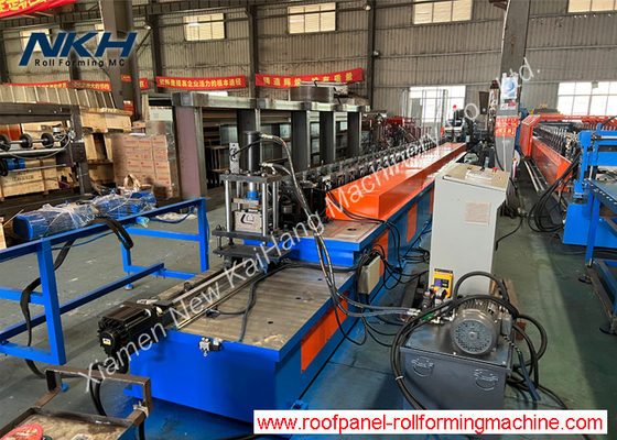 Steel Door Frame Roll Forming Machine with On-line Multi Punching Metal door making