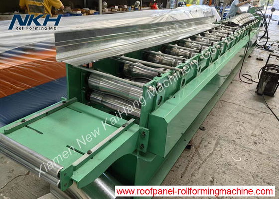 Full Automatic Ridge Cap Roll Forming Machine With Rib On Top