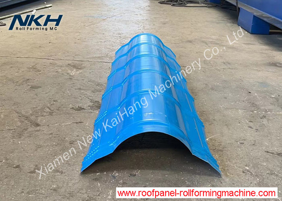 Full Automatic Ridge Cap Roll Forming Machine With Rib On Top