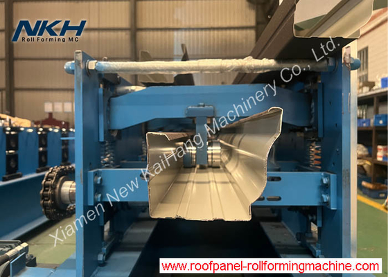 YX130-120 Water Gutter Roll Forming Machine with Hard Chrome Coated Roller