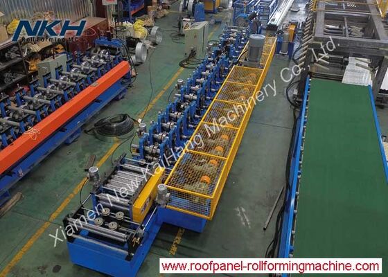কেনা উচ্চ গতি সম্পন্ন 40mpm C76-200 পার্লিন রোল তৈরির মেশিন, যেখানে দুটি স্ট্যাকার রয়েছে online manufacture
