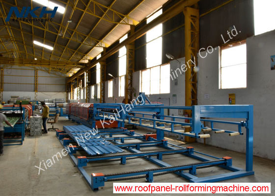 একক স্তর বায়ুসংক্রান্ত স্ট্যাকার rugেউখেলানযুক্ত প্রোফাইল মেশিনের জন্য সহজ অপারেশন