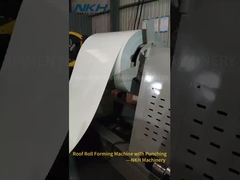 অন-লাইন পাঞ্চিং সহ ছাদ রোল গঠনের মেশিন